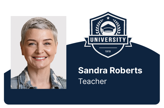 a visual of a education id badge