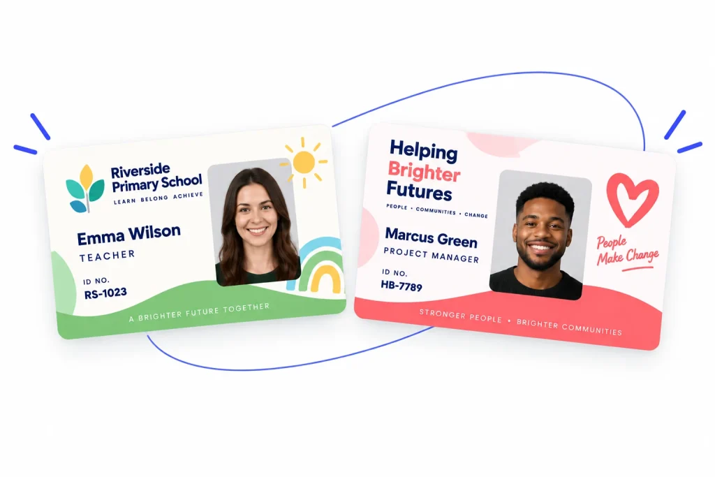 photo of id badges